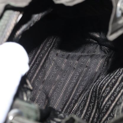 Prada Front Pocket Backpack Tessuto, Khaki, Nylon, Backpack
