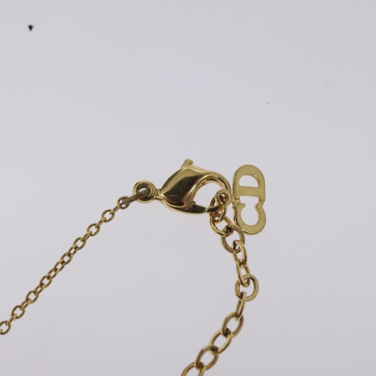 Christian Dior CD Heart Necklace Metal, GOLD, METAL, Necklace