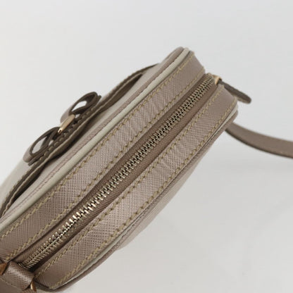 Salvatore Ferragamo Vala Shoulder Bag Nylon, Beige, Nylon, Shoulder Bag