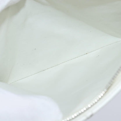 Chanel Vintage CC Zip Around Bowler Bag Quilted Caviar, WHITE, LEATHER, Tote bag