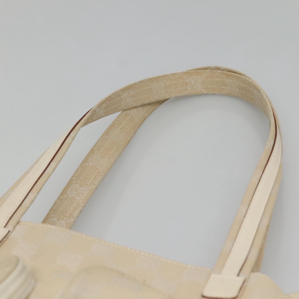 Gucci Double Pocket Tote GG Canvas, BEIGE, CANVAS, Shoulder bag