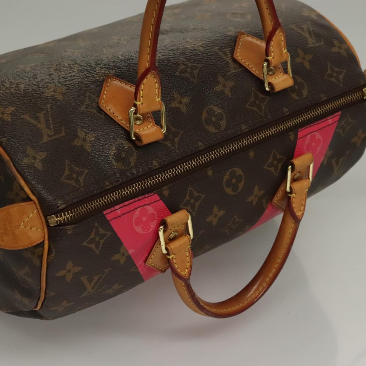 Louis Vuitton Speedy Handbag Limited Edition V Monogram Canvas, BROWN, CANVAS, Handbag