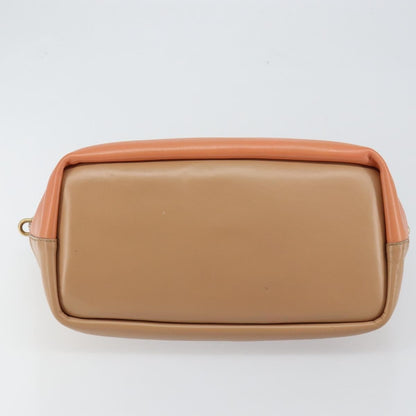 Chloe Bicolor Baylee Satchel Leather, ORANGE, LEATHER, Handbag