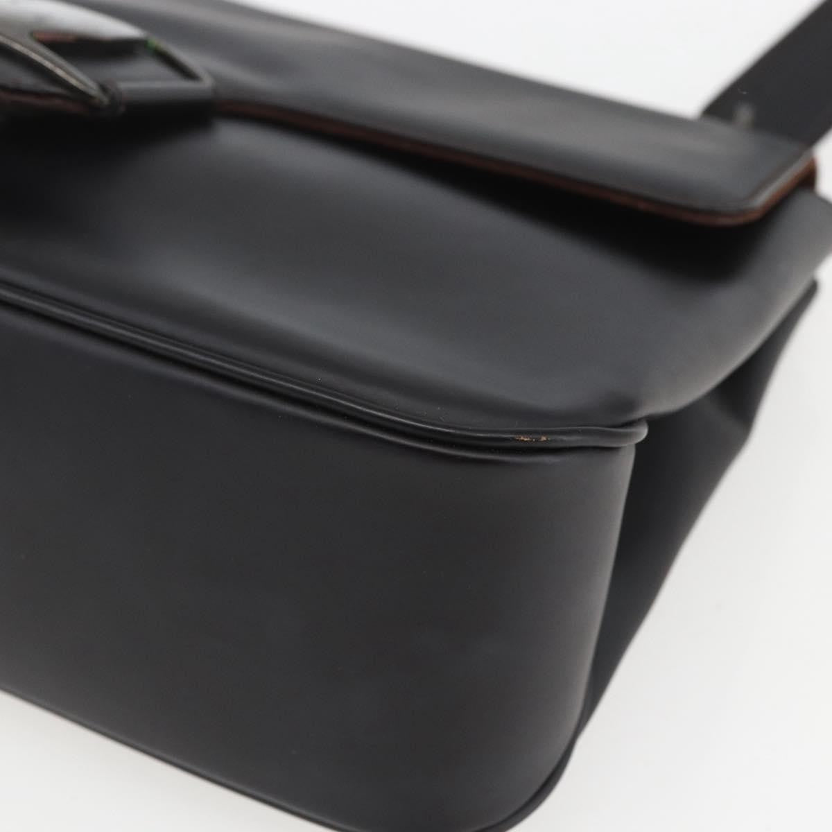 Salvatore Ferragamo Vala Shoulder Bag Leather, BLACK, LEATHER, Shoulder bag
