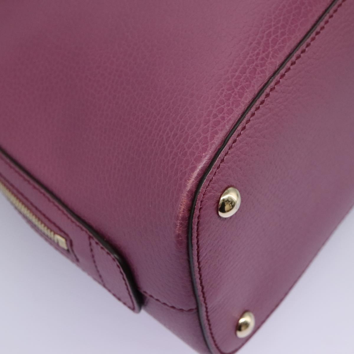 Gucci Lady Dollar Dome Satchel Leather, PINK, LEATHER, Handbag