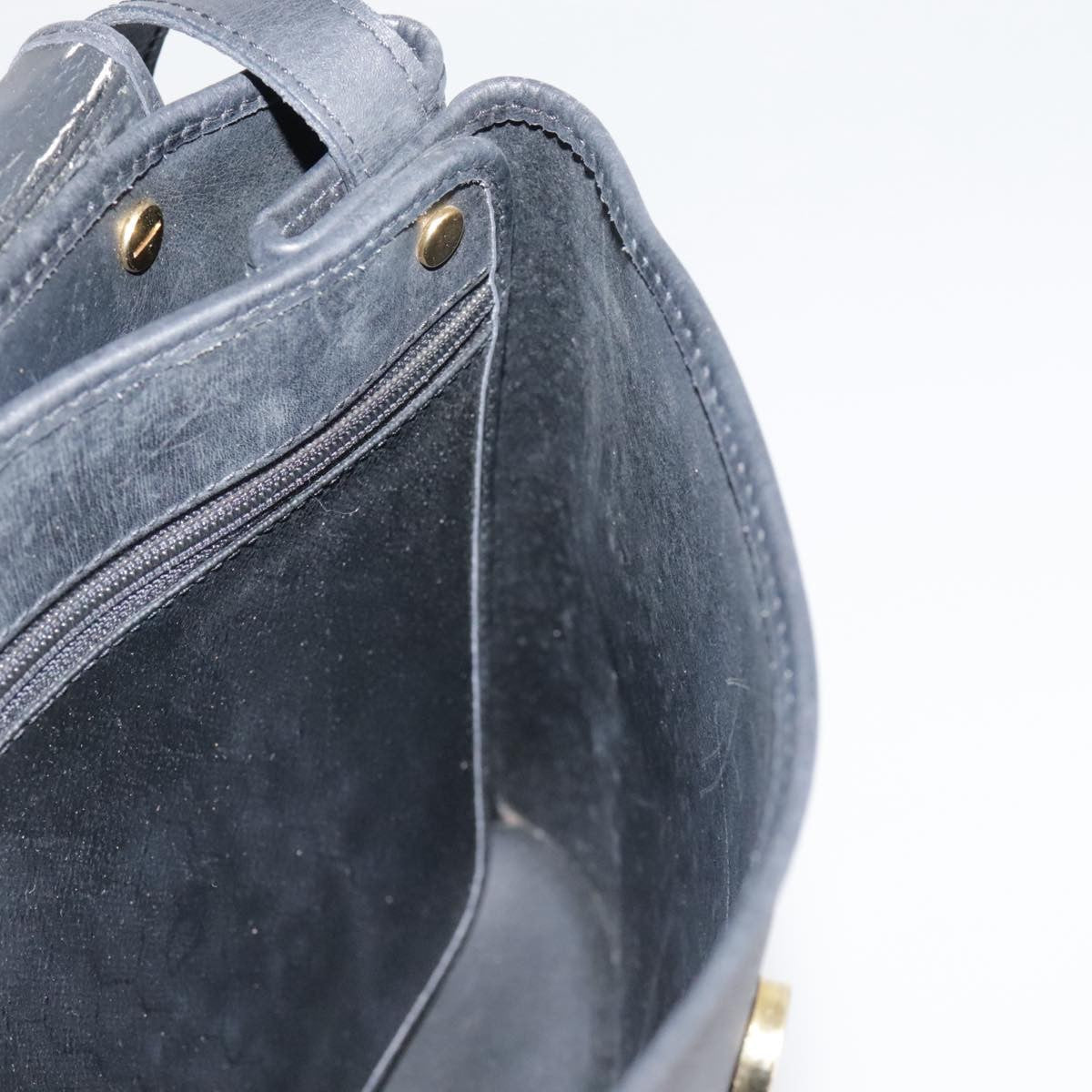 Christian Dior Vintage Honeycomb Flap Crossbody Bag Coated Canvas, BLACK, CANVAS, Crossbody bag