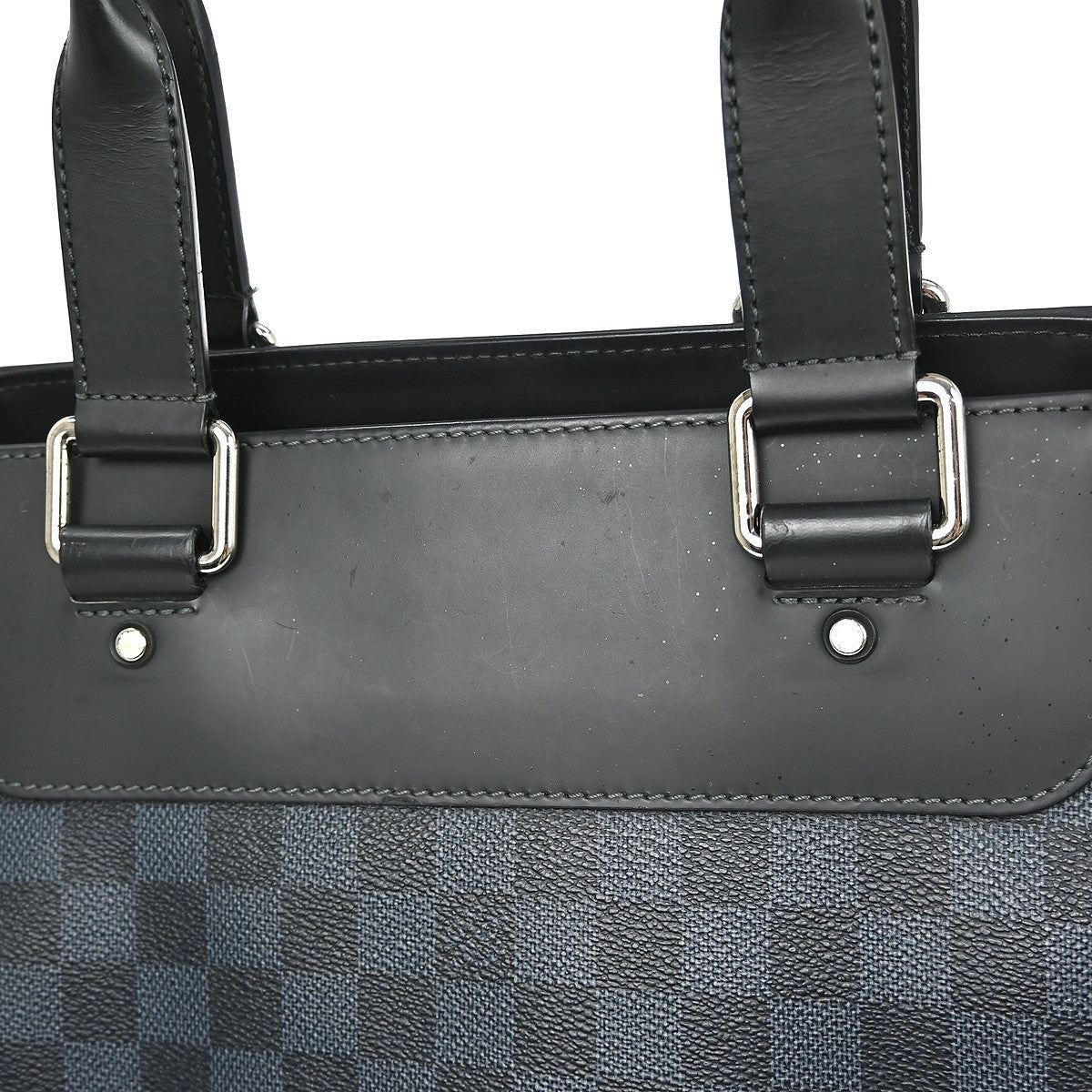 Louis Vuitton Cabas Voyage Damier Cobalt, Black, Canvas, Tote Bag