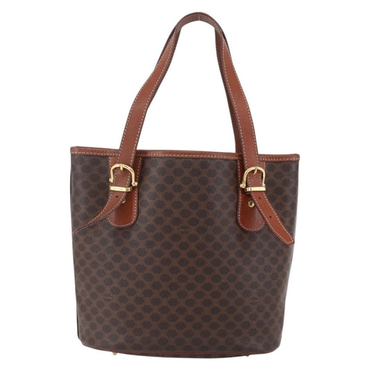 Celine Vintage Macadam Tote bag Canvas, BROWN, CANVAS, Tote bag