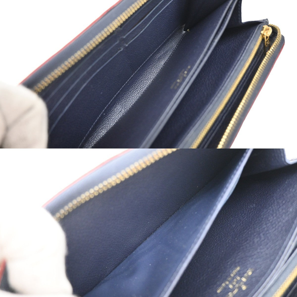 Louis Vuitton Portefeuille zippy Monogramme Empreinte Monogramme Empreinte, NAVY, LEATHER, Wallets