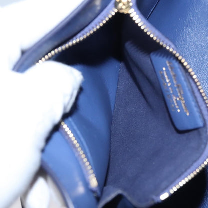 Salvatore Ferragamo Abbey Shoulder Bag Leather, BLUE, LEATHER, Shoulder bag