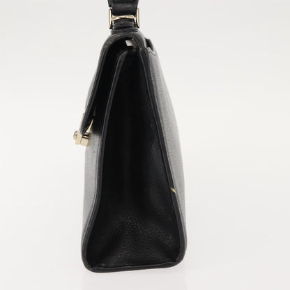 Burberry Vintage Handbag Leather, BLACK, LEATHER, Handbag