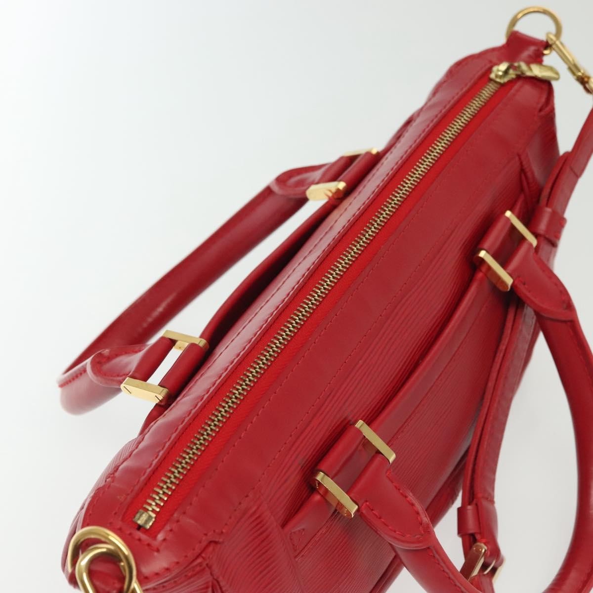 Louis Vuitton Danura Handbag Epi, RED, LEATHER, Handbag