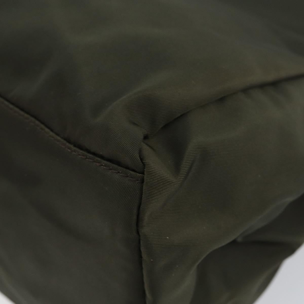 Prada Vintage Zip Tote Tessuto, KHAKI, NYLON, Tote bag