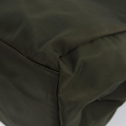 Prada Vintage Zip Tote Tessuto, KHAKI, NYLON, Tote bag