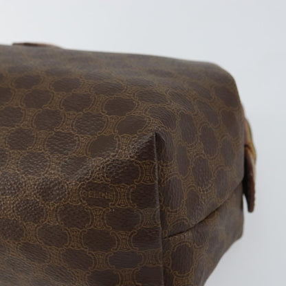 Celine Macadam Pochette Canvas and Leather, BROWN, CANVAS, Clutche & pouche