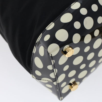 Louis Vuitton Desire Lockit Bag Kusama Infinity Dots Monogram Nylon, BLACK, NYLON, Handbag