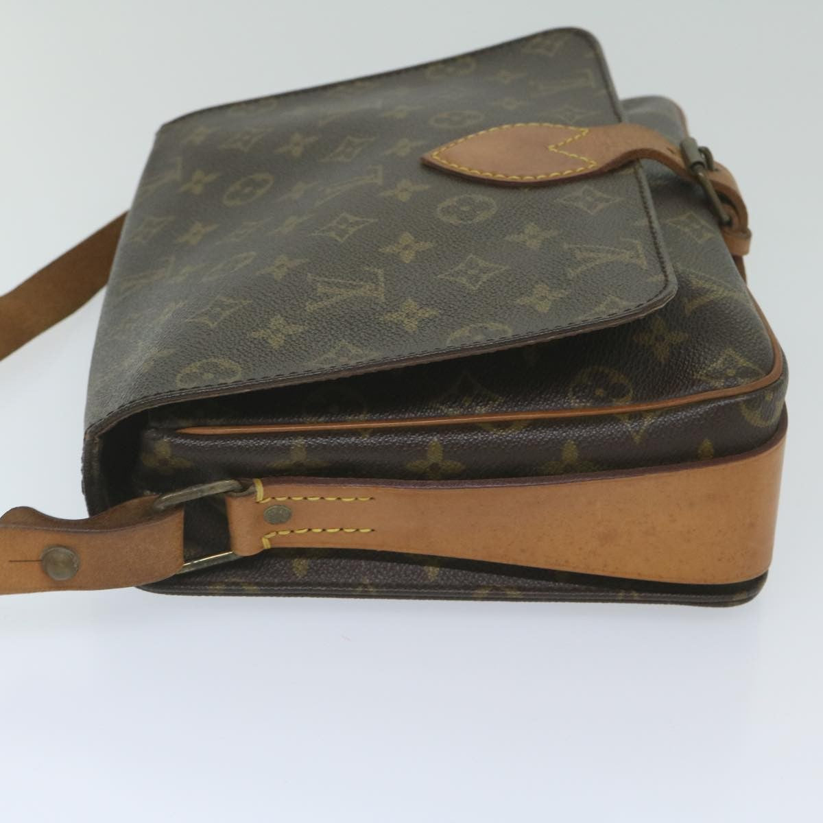 Louis Vuitton Cartouchiere Handbag Monogram Canvas, BROWN, CANVAS, Handbag
