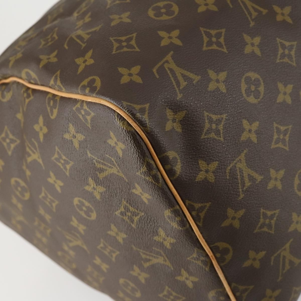 Louis Vuitton Keepall Bag Monogram Canvas, BROWN, CANVAS, Travel bag