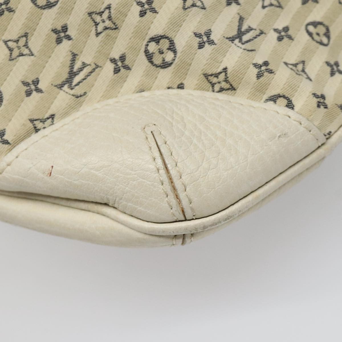 Louis Vuitton Marina Handbag Mini Lin Croisette, BEIGE, CANVAS, Handbag