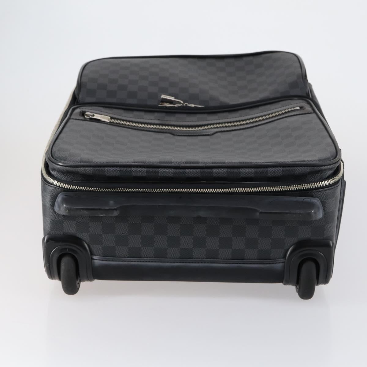 Louis Vuitton Pegase Luggage Damier Graphite, BLACK, CANVAS, Travel bag