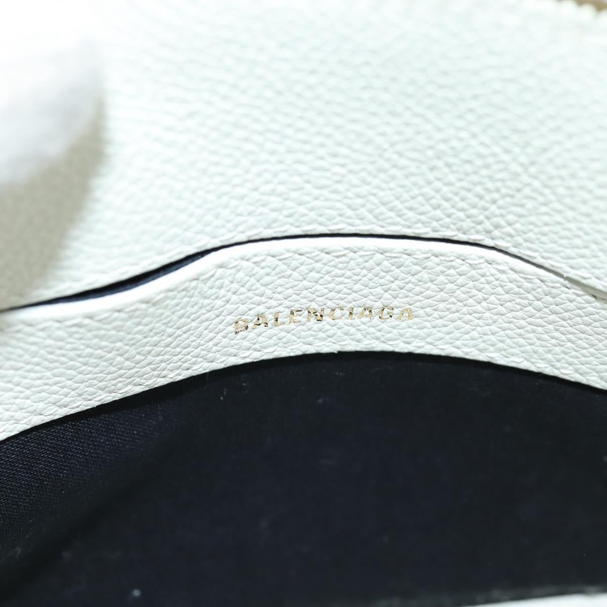 Balenciaga Logo Ville Bag Leather, WHITE, LEATHER, Handbag