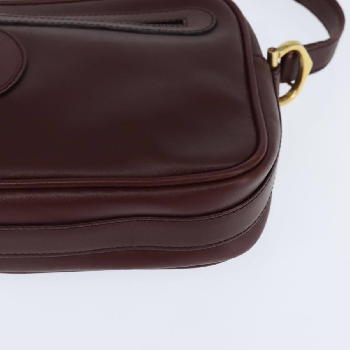 cartier Must de Cartier Shoulder Bag Leather, BURGUNDY, LEATHER, Shoulder bag