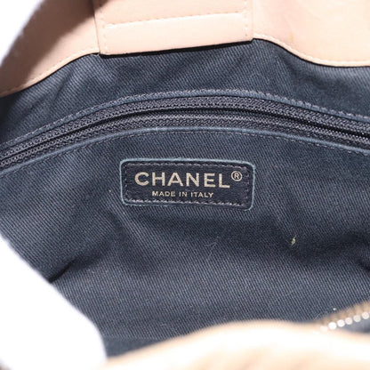 Chanel Medallion Charm Tote Chevron Wrinkled Lambskin, BEIGE, LEATHER, Tote bag