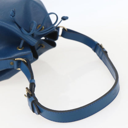 Louis Vuitton Petit Noe Handbag Epi Leather, BLUE, LEATHER, Shoulder bag