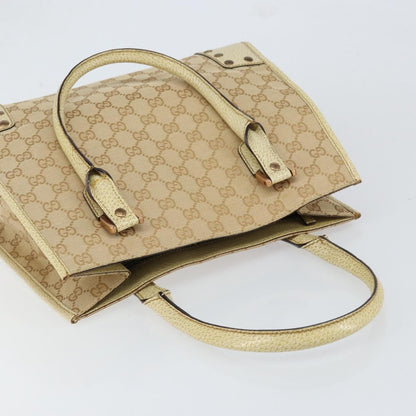 Gucci Open Tote GG Canvas, BEIGE, CANVAS, Tote bag
