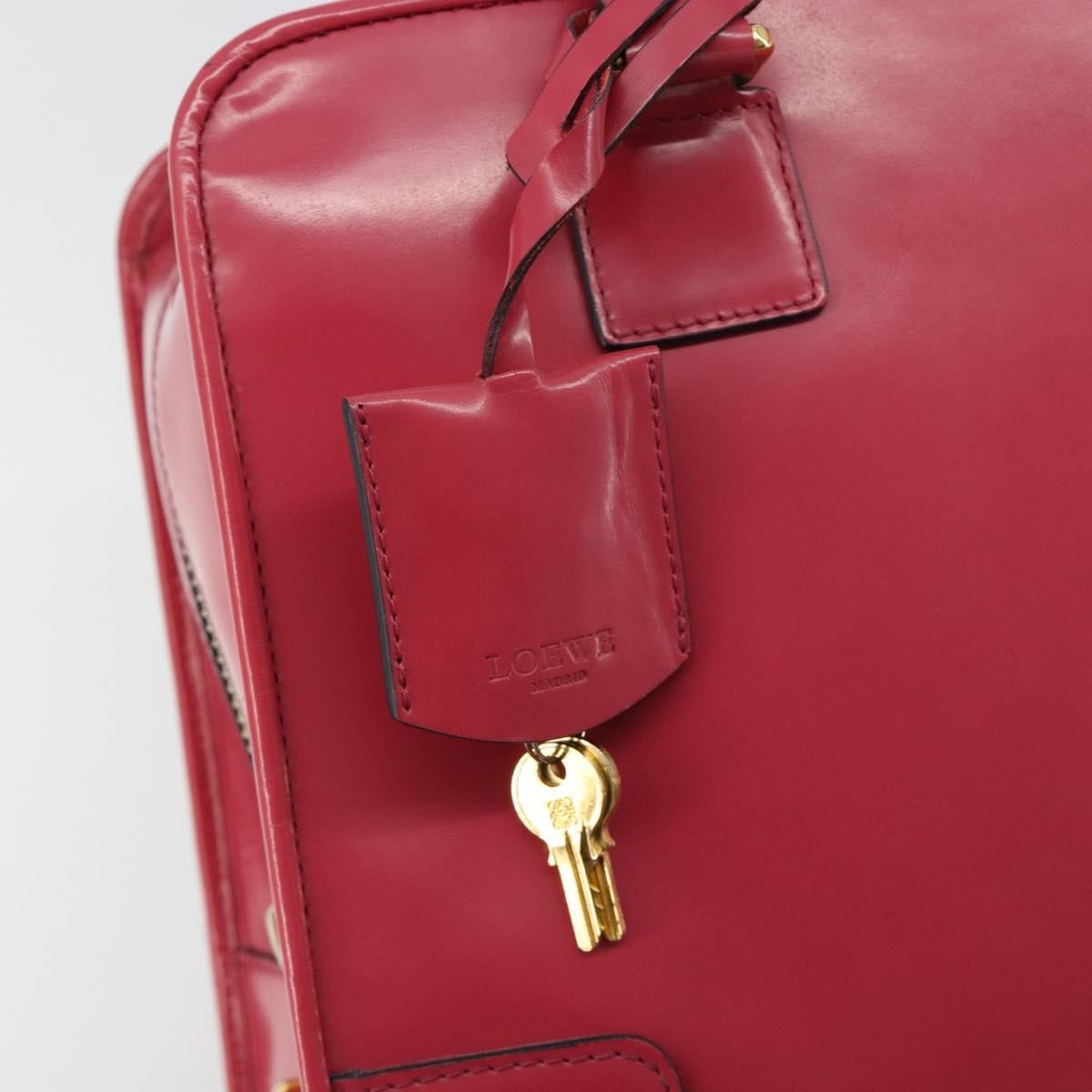 Loewe Amazona Bag Patent, Pink, Patent Leather, Handbag