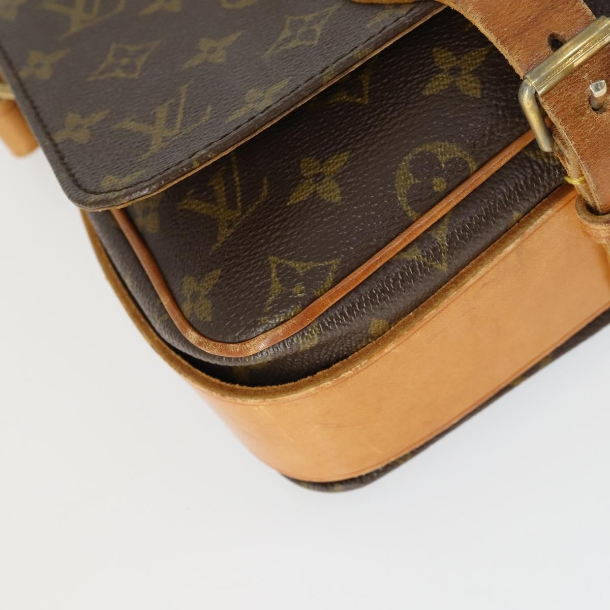 Louis Vuitton Cartouchiere Handbag Monogram Canvas, BROWN, CANVAS, Shoulder bag