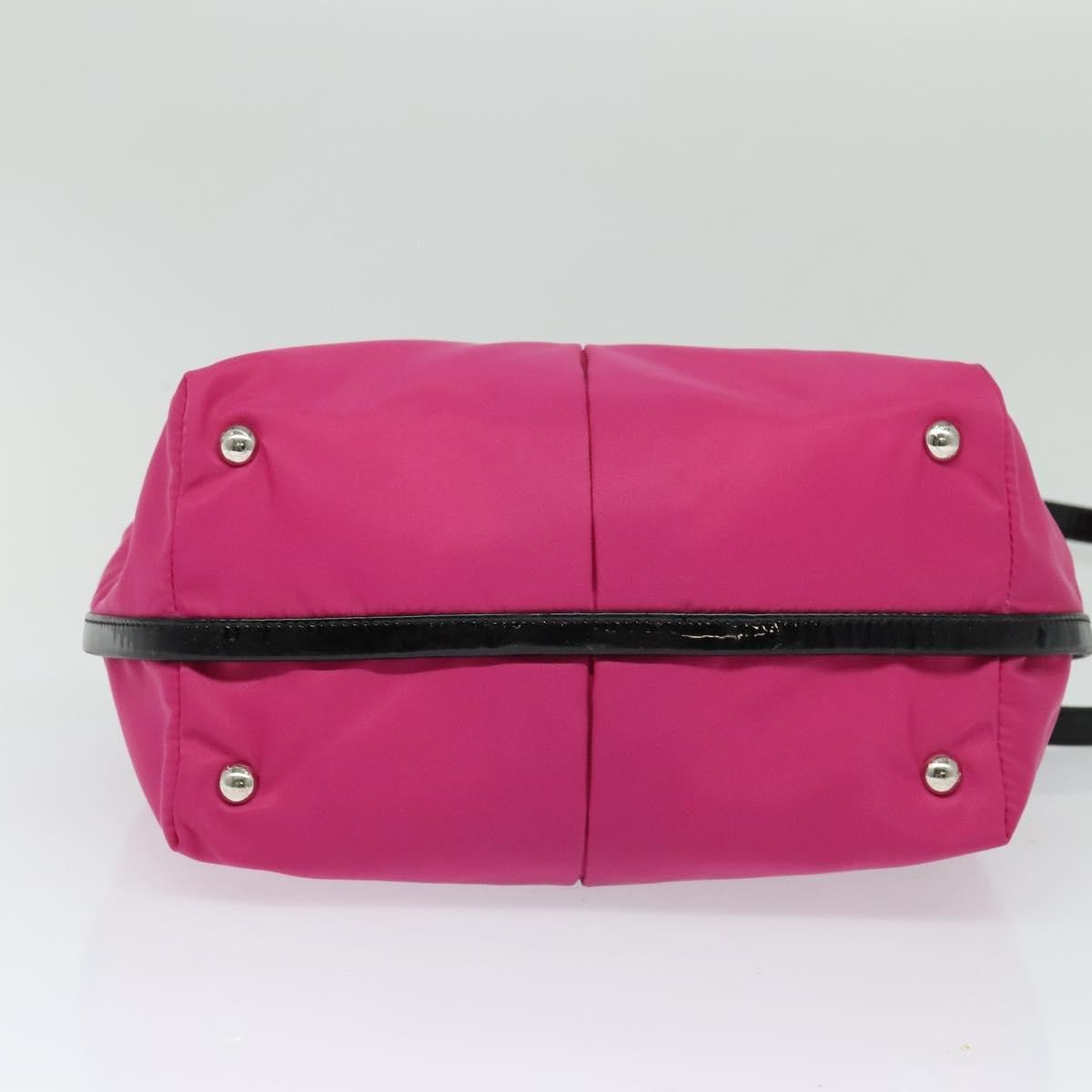Salvatore Ferragamo Vala Handbag Nylon, PINK, NYLON, Handbag
