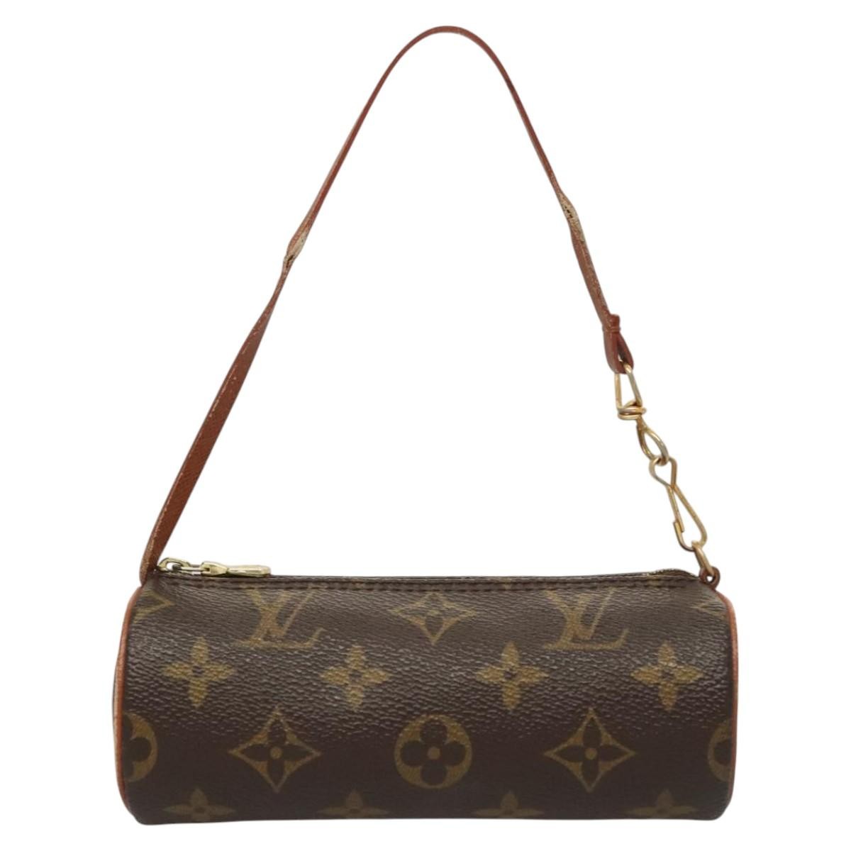 Louis Vuitton Papillon Pochette Monogram Canvas, BROWN, CANVAS, Clutche & pouche