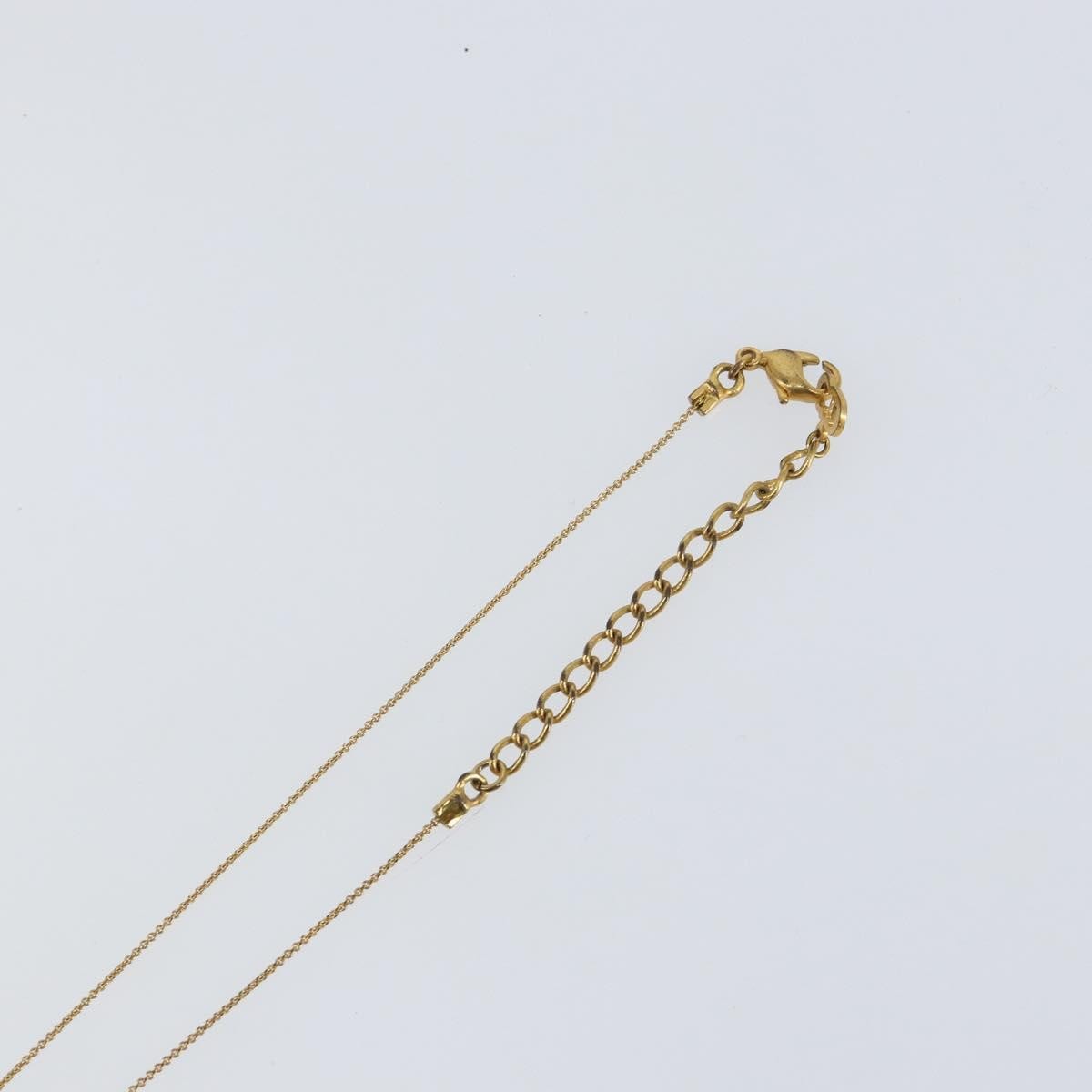 Christian Dior CD Pendant Necklace Metal, GOLD, METAL, Necklace
