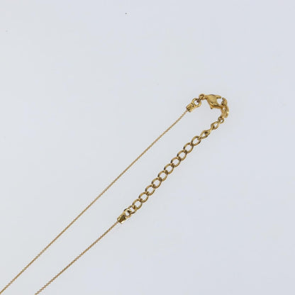 Christian Dior CD Pendant Necklace Metal, GOLD, METAL, Necklace