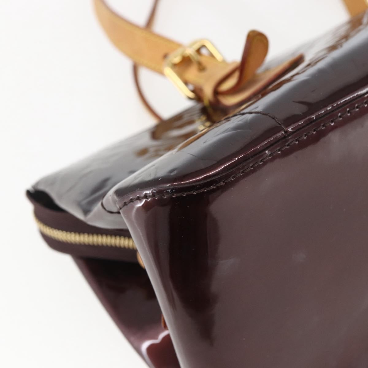 Louis Vuitton Rosewood Avenue Handbag Monogram Vernis, BURGUNDY, PATENT_LEATHER, Shoulder bag