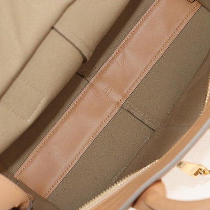 Chloe Cate Satchel Leather, Beige, Leather, Tote Bag