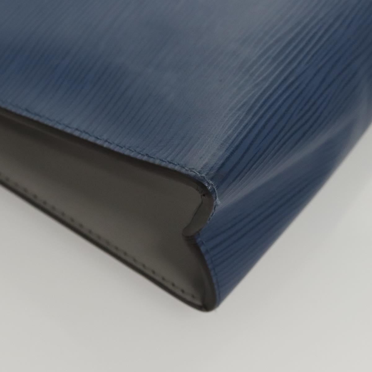 Louis Vuitton Pochette Voyage Epi Leather with Damier Graphite, BLUE, LEATHER, Clutche & pouche