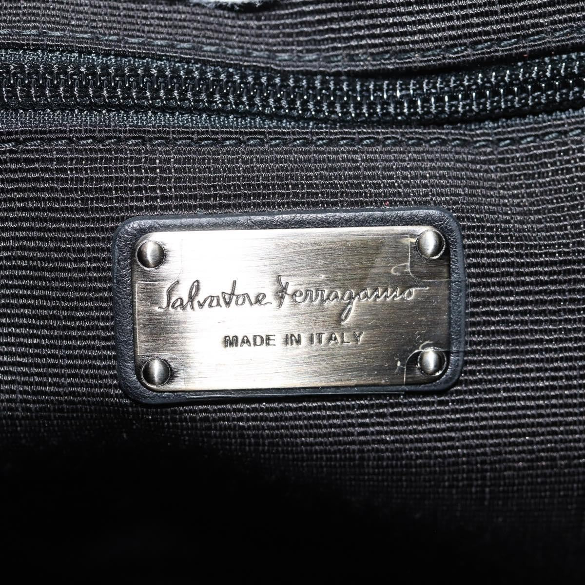 Salvatore Ferragamo Vala Shoulder Bag Leather, BLACK, LEATHER, Shoulder bag