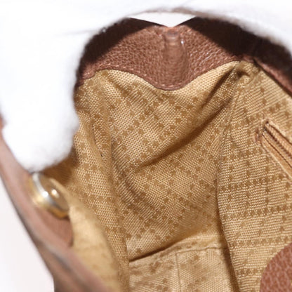 Gucci Vintage Bamboo Front Pocket Tote Suede, BROWN, SUEDE, Handbag