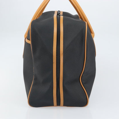 Saint Laurent Vintage Boston PVC Leather, BLACK, CANVAS, Travel bag