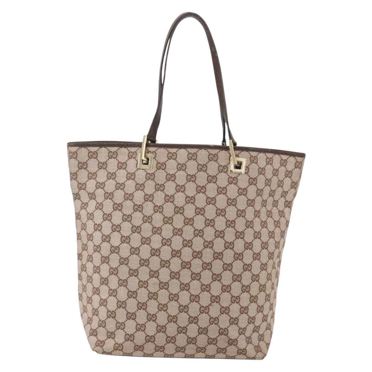 Gucci Vintage tote Canvas, BEIGE, CANVAS, Tote bag