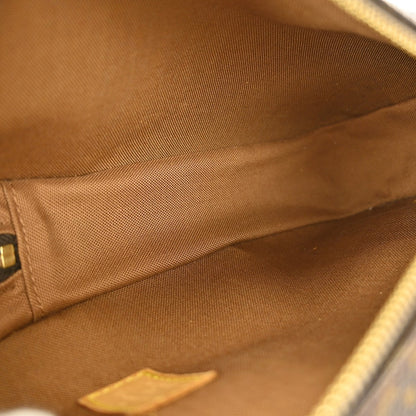 Louis Vuitton Pochette Gange Monogram Canvas, BROWN, CANVAS, Clutche & pouche