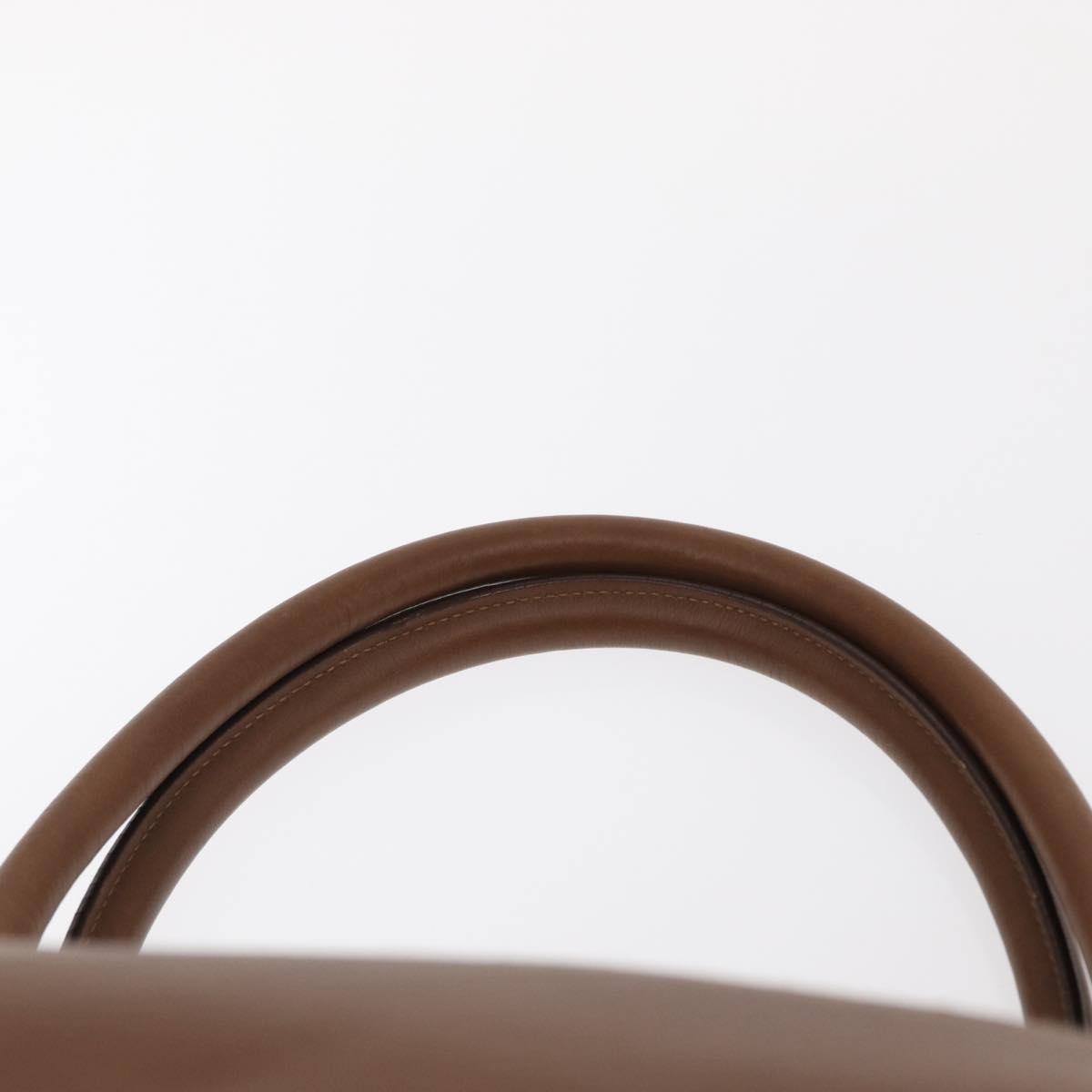 Salvatore Ferragamo Vintage Handbag Leather, BROWN, LEATHER, Handbag
