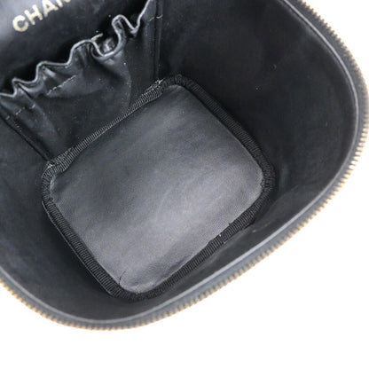 Chanel Vintage Timeless Vanity Case Caviar, BLACK, CALFSKIN, Handbag