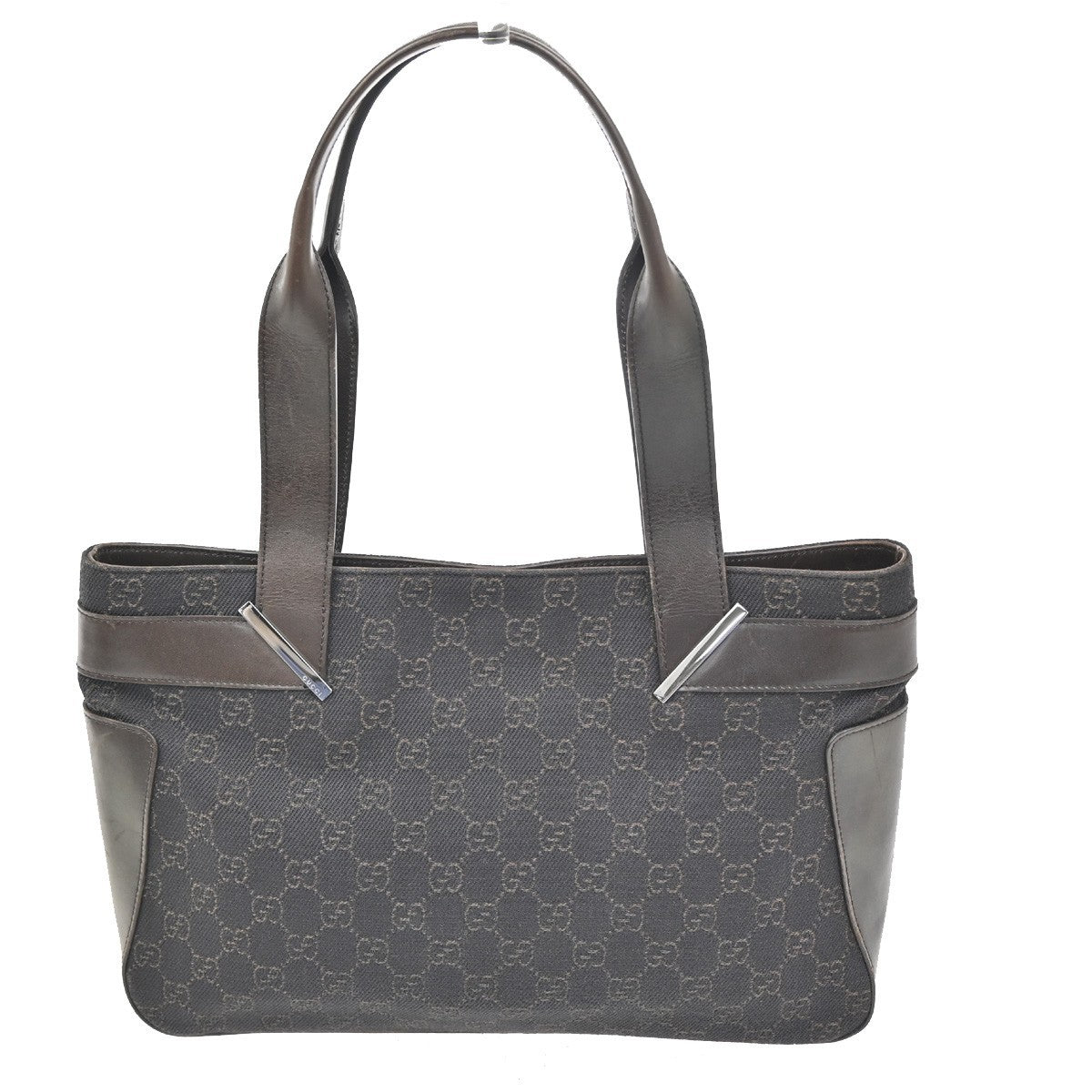 Gucci Vintage Shoulder Bag GG Coated Canvas, Brown, Canvas, Shoulder Bag
