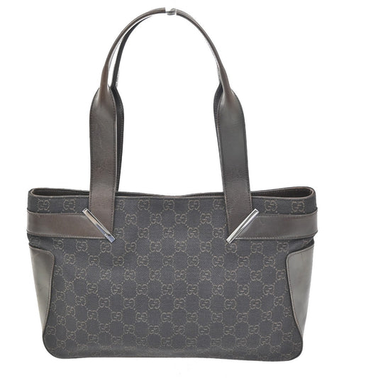 Gucci Vintage Shoulder Bag GG Coated Canvas, Brown, Canvas, Shoulder Bag