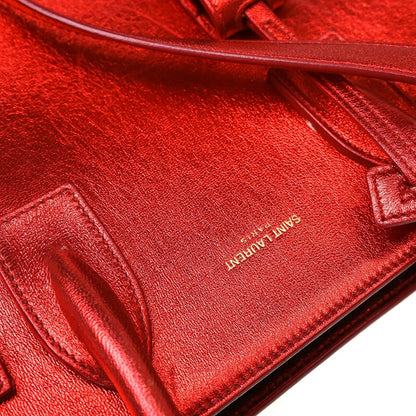 Saint Laurent Sac de Jour Bag Leather, Red, Leather, Handbag