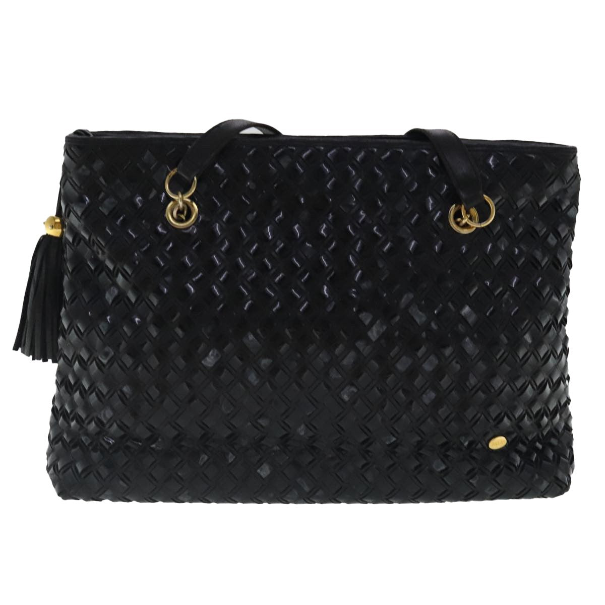 Bally Vintage Shoulder Bag Patent leather, Black, Patent Leather, Crossbody Bag