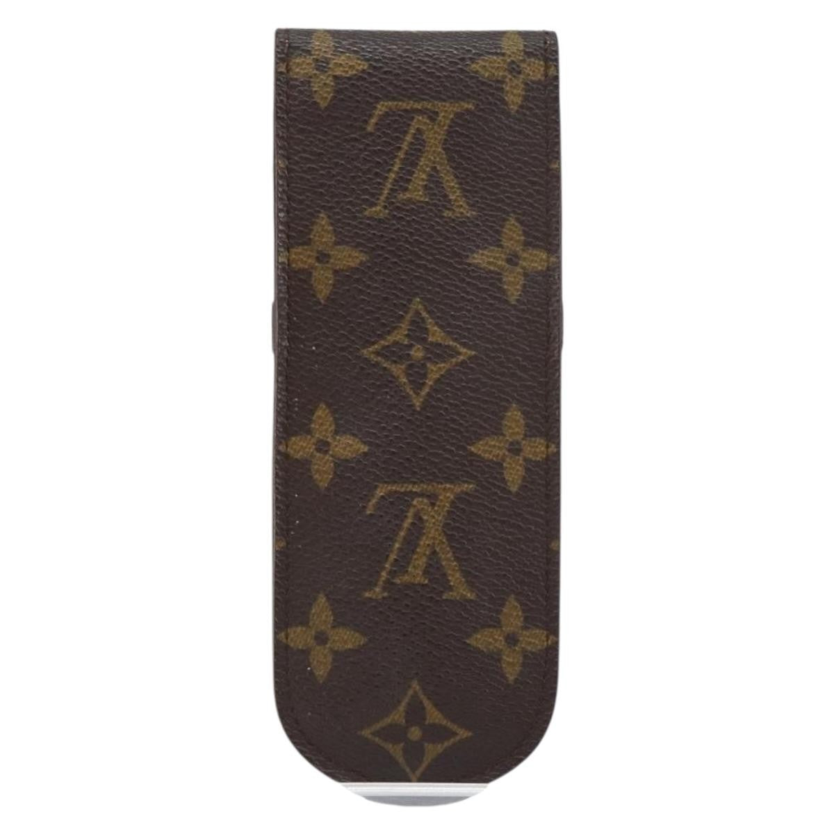Louis Vuitton Etui à stylo Canvas, BROWN, CANVAS, Clutche & pouche